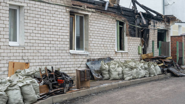 Professional Fire Damage Removal technician working in Belleair Beach, FL